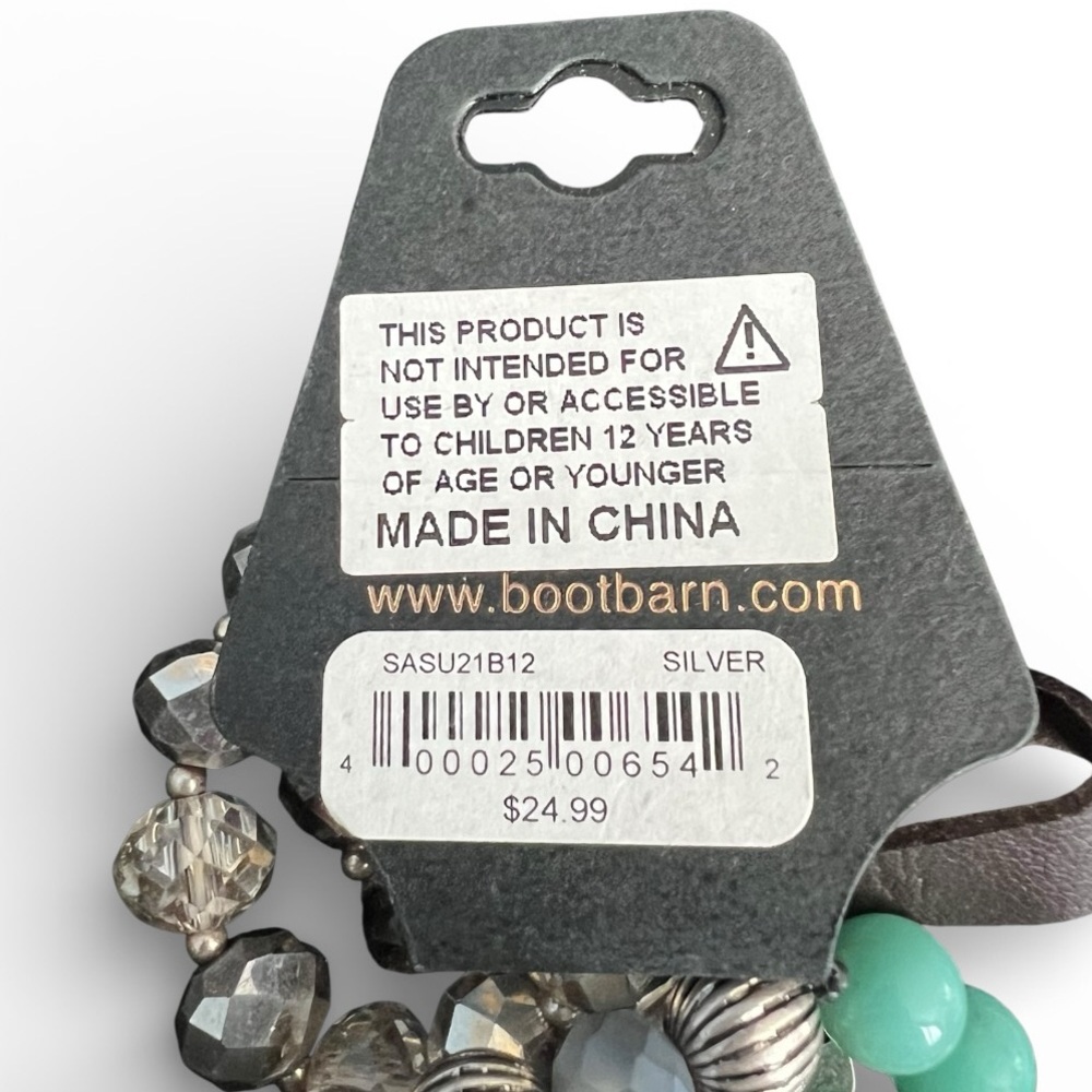 Shyanne Silver and Blue Beaded Bracelet Set. MSRP: $24.99 - Picture 2 of 4